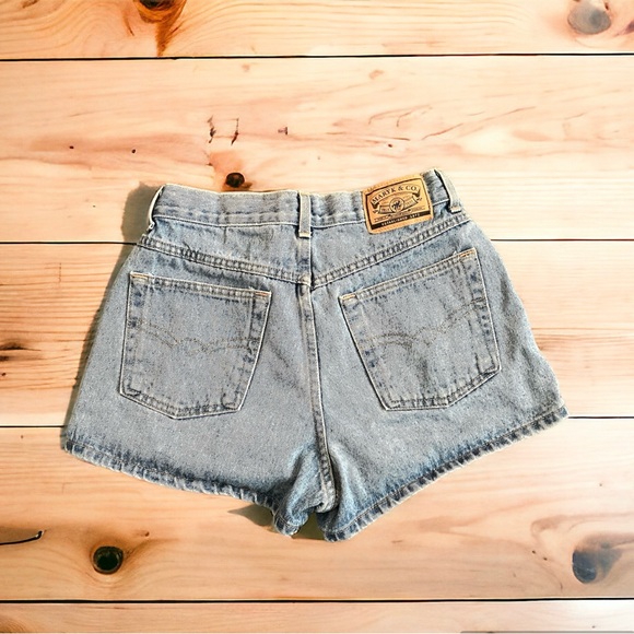 2/$35 Vintage Maryk & Co. Essential Denim Shorts Button Fly Made Canada Womens - Picture 2 of 6